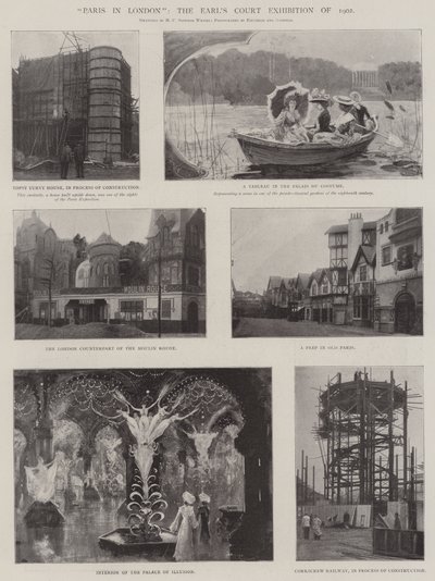 ロンドンのパリ、1902年のアールズコート展 作： Henry Charles Seppings Wright